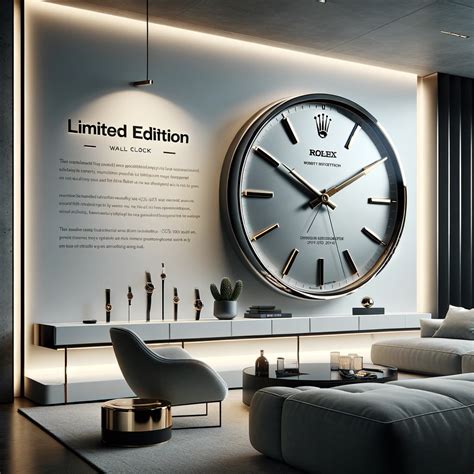 large rolex wall clock.